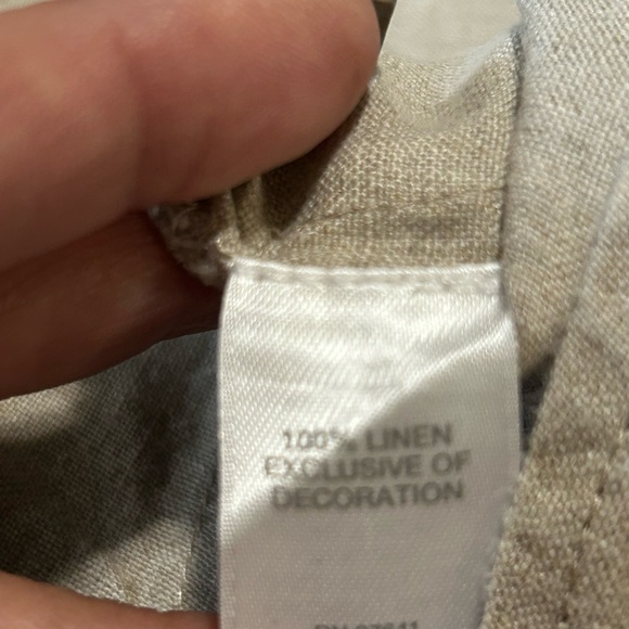 J. Jill Midi Linen Dress Pockets Size Small Tall - Picture 11 of 11